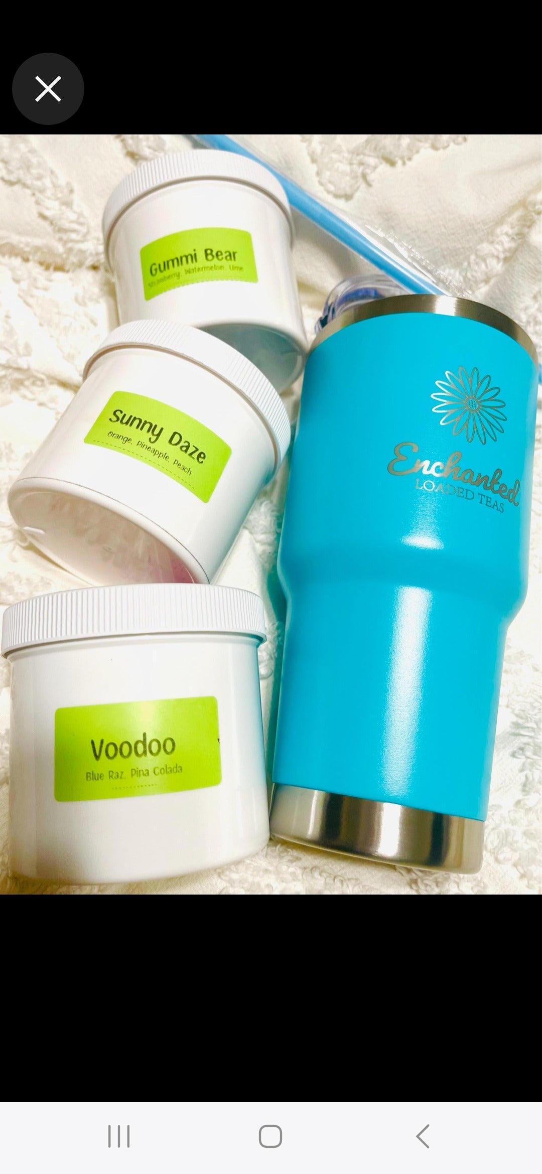 30 Loaded Teas in one 30 serving tub with scoop Zero Sugar Flavored Tea Powder Mix Electrolyte Replacement Liquid IV Drink Mix