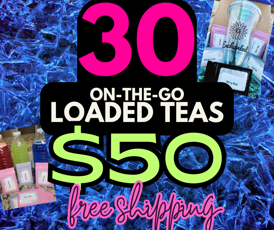 Best Selling Loaded Teas 30 pack mini Travel Size FREE SHIPPING High energy Sugar Free Liquid IV Electrolyte Drink Mix At Home